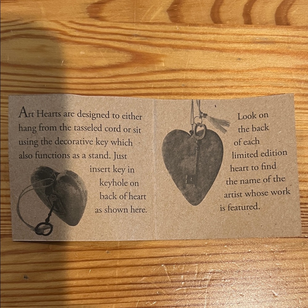 Art🖤Hearts “Love You to the Moon and Back” heart keepsake•Limited edition - Picture 6 of 9